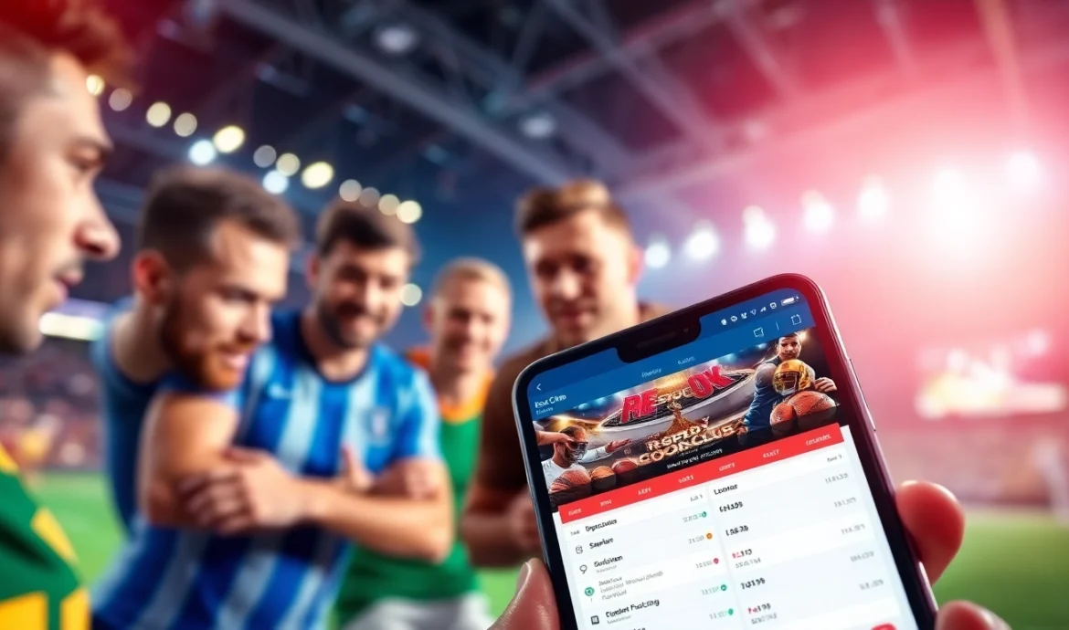 Reddy Book Club app interface shown on a mobile device with sports betting options, emphasizing user engagement and secure platform features.
